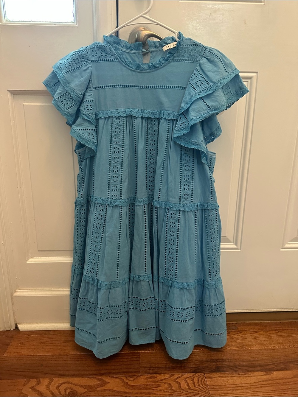 Stellah light blue mini dress women’s size small excellent condition
